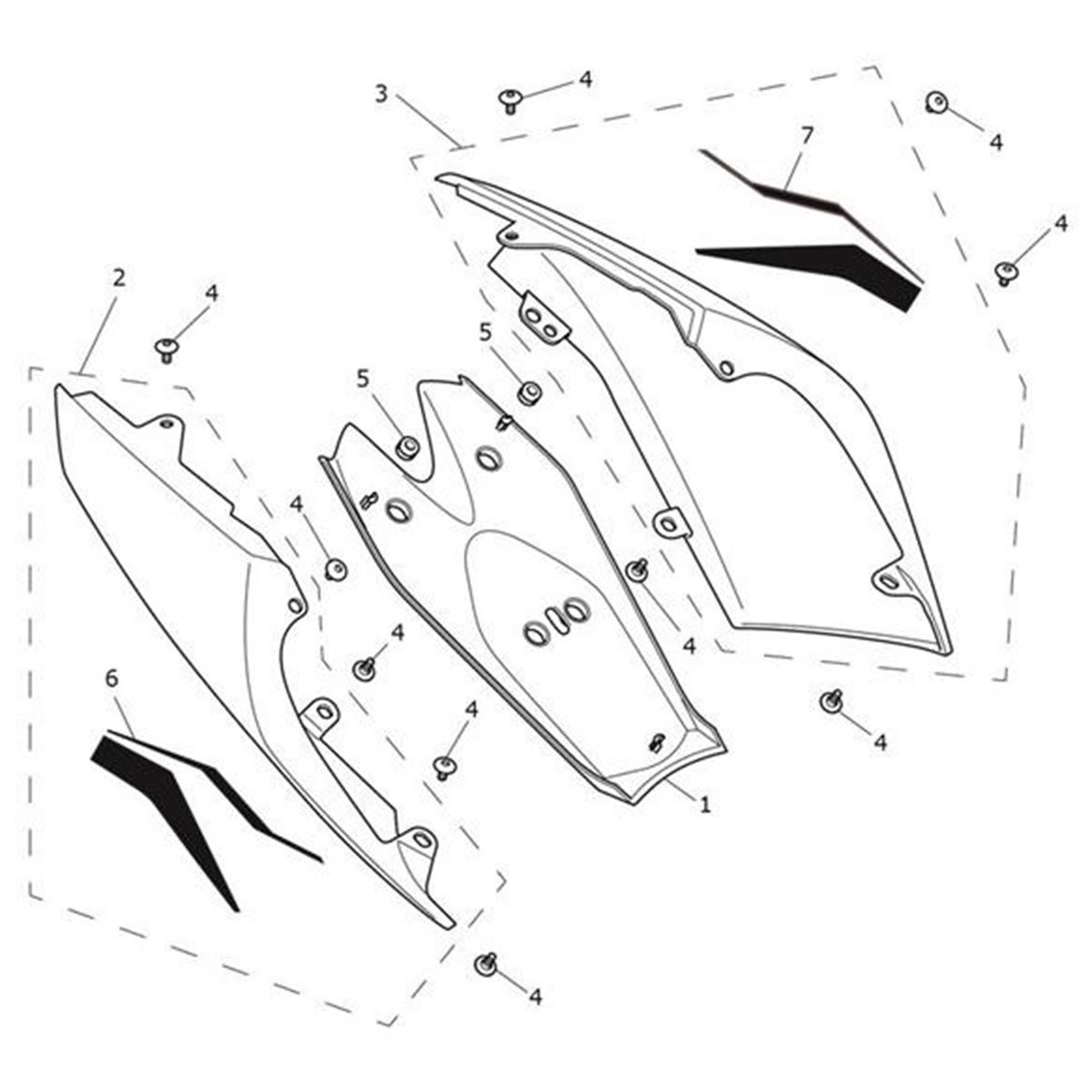 Bild von Decal 1, Rear Bodywork, RH