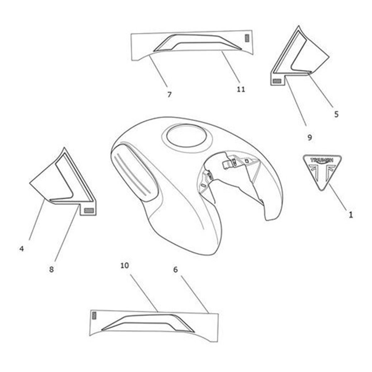 Bild von Decal 2, Fuel Tank, LH, Colour 2