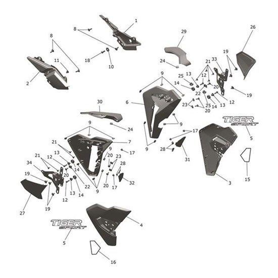 Bild von Decal 2, Rad Cowl, RH