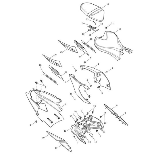Bild von Decal 3, Rear Bodywork, LH, Pure White
