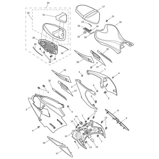 Bild von Decal 3, Rear Bodywork, RH, Yellow