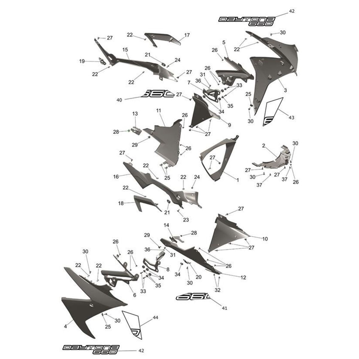 Bild von Deflector, LH, Satin Graphite