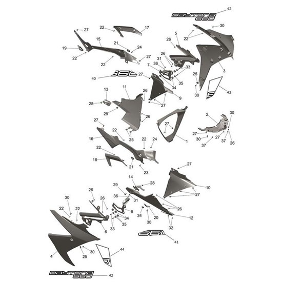 Bild von Deflector, RH, Satin Graphite