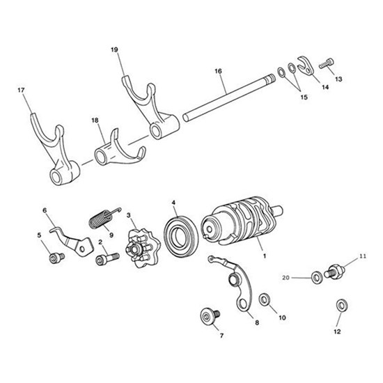 Bild von Detent Arm, Linear Pull