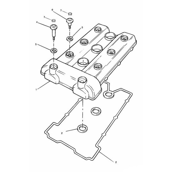 Bild von Dichtung, Nockenabdeckung, Schraube, Doppellippe