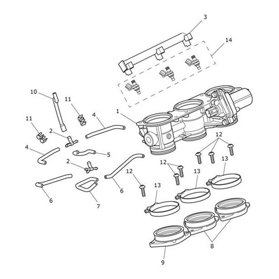 Bild von Evap Hose, Cyl 1 & 3