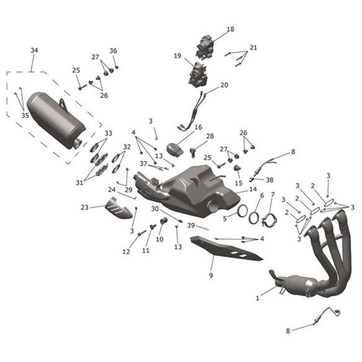 Bild von Exhaust Header Assembly