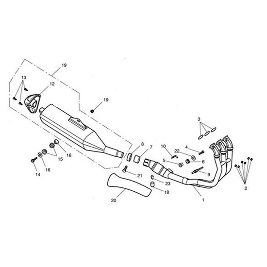 Bild von Exhaust Header Assy, Cat