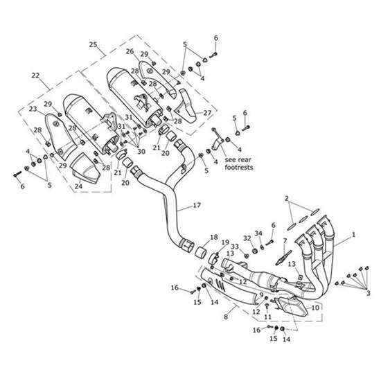 Bild von Exhaust Header Assy, Euro 3