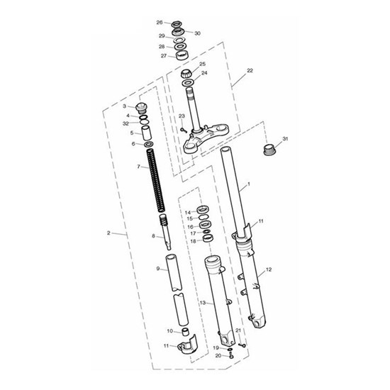 Bild von FORK TUBE,LH,OUTER