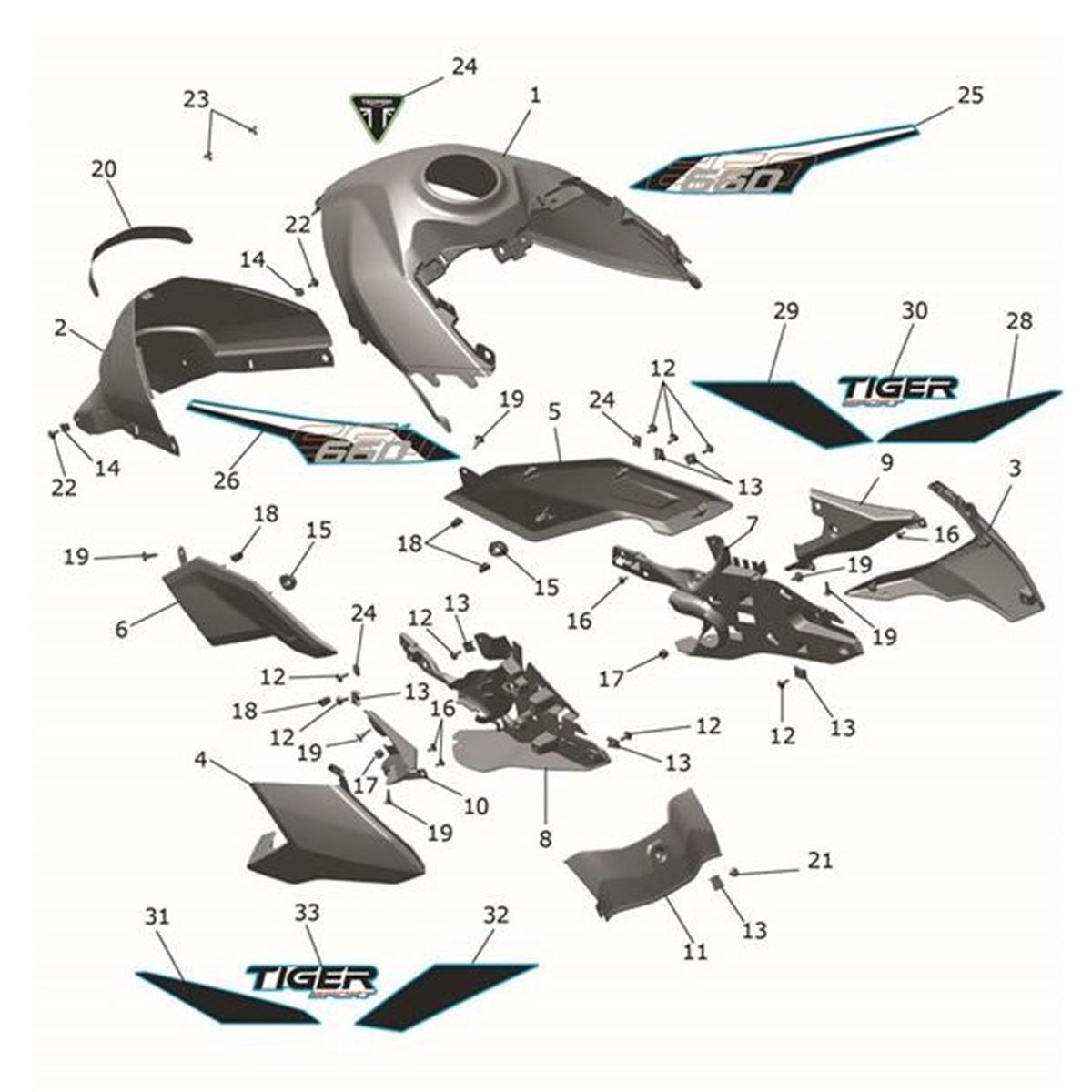 Bild von Fairing, Upper, LH, Interstellar Blue