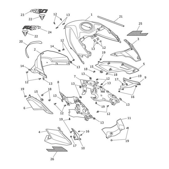 Bild von Fairing, Upper, LH, Roulette Green