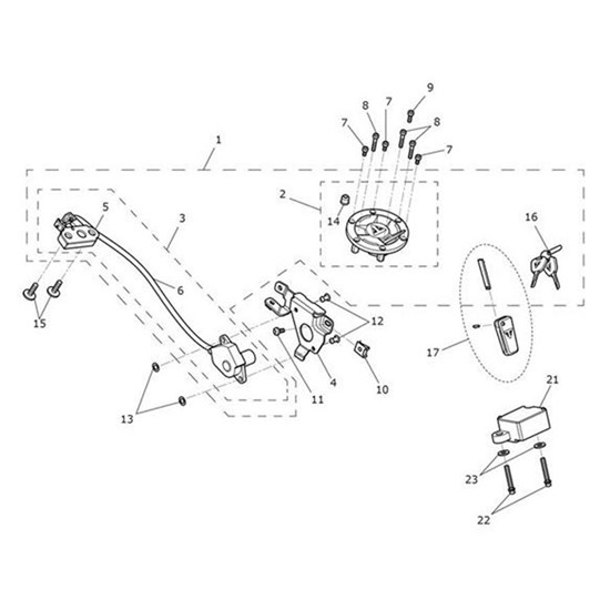 Bild von Filler Cap, Red Key, Spares