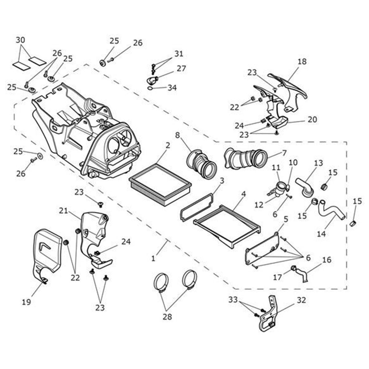 Bild von Finisher, Throttle Body, LH, Black