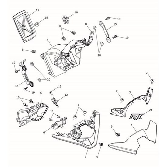 Bild von Flyscreen, Matt Aluminium
