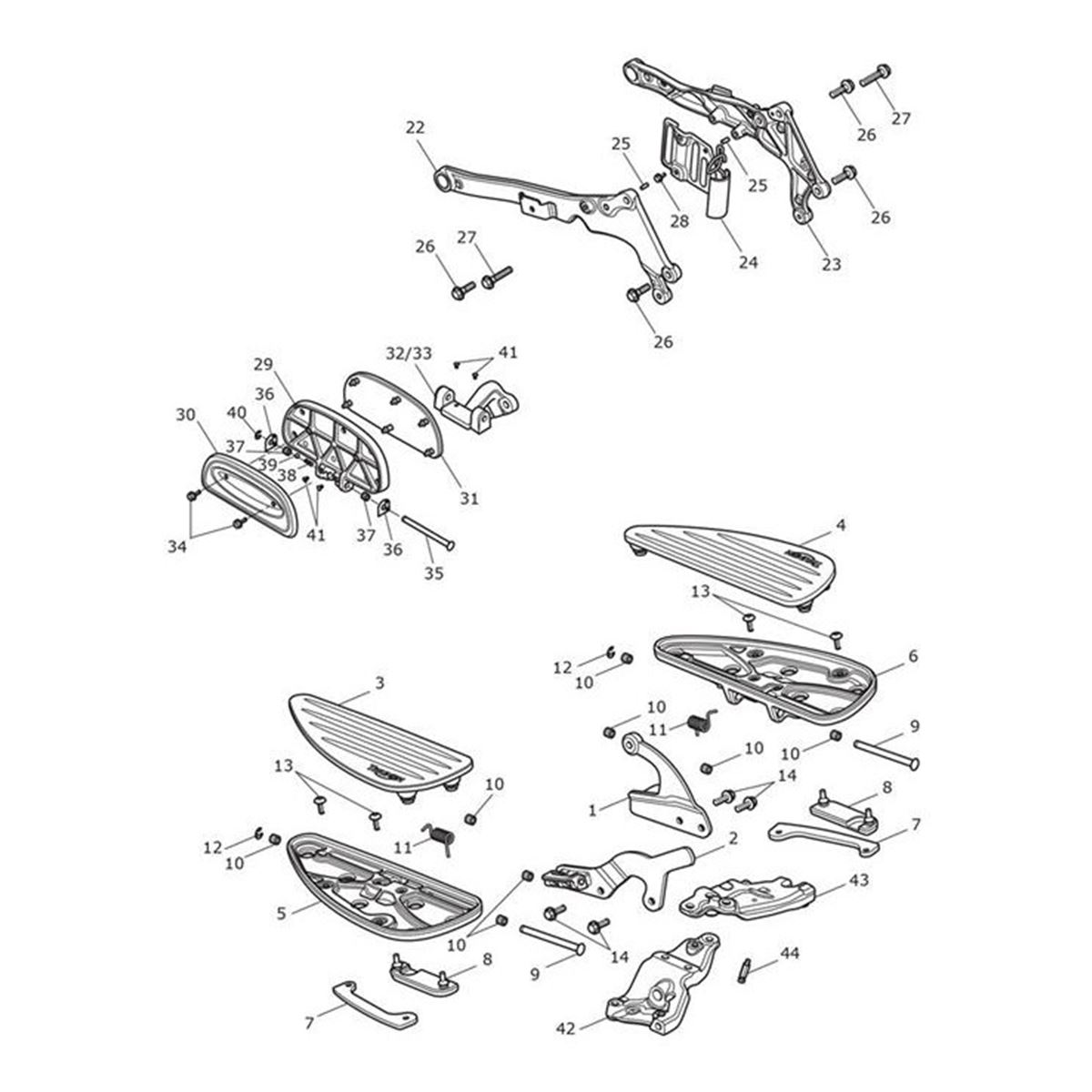 Bild von Footboard, Cast & Machined