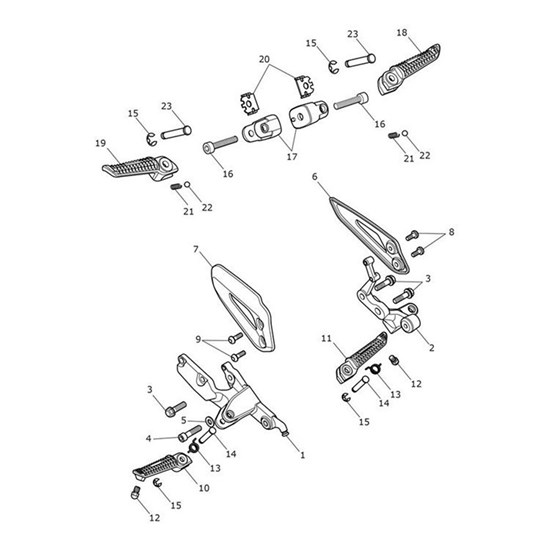 Bild von Footrest, Front, LH