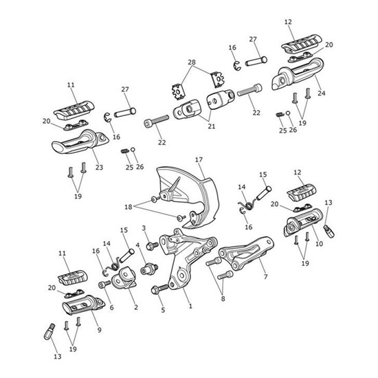 Bild von Footrest, LH, Clear