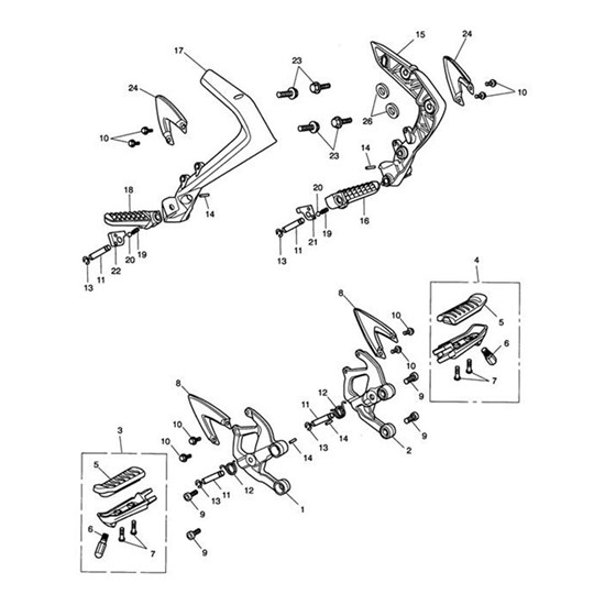 Bild von Footrest, Lh, Spares Kit