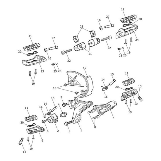 Bild von Footrest, Rider, RH