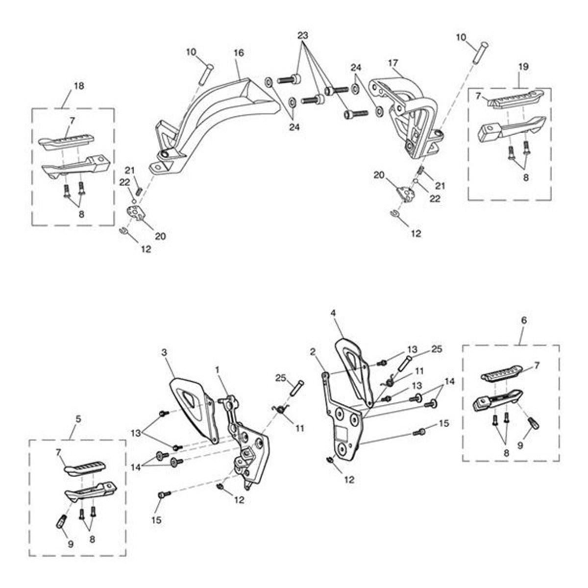 Bild von Footrest Assy, RH, Front