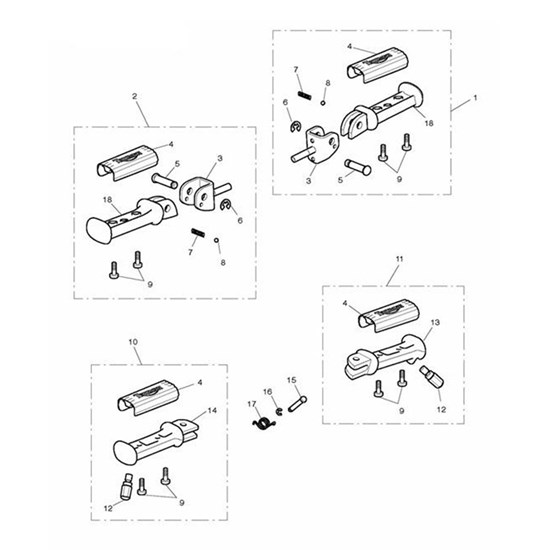 Bild von Footrest Assy, RH, Rear