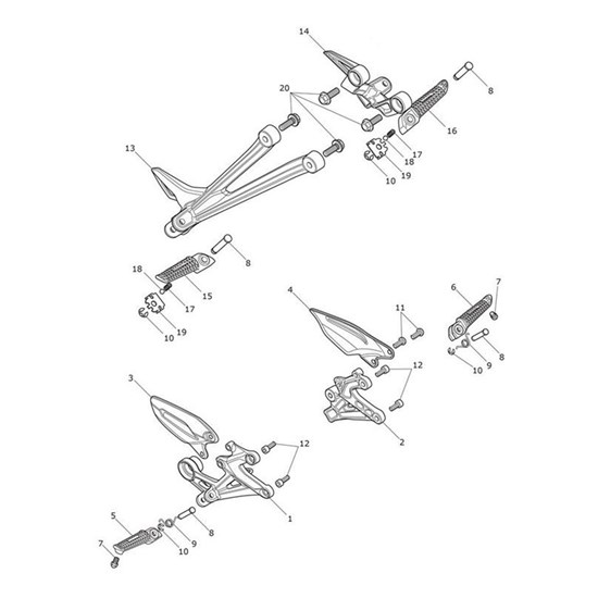 Bild von Footrest Hanger, LH