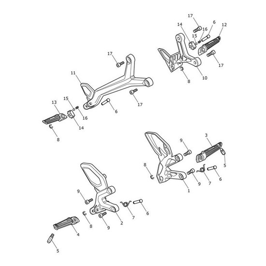 Bild von Footrest Hanger, RH