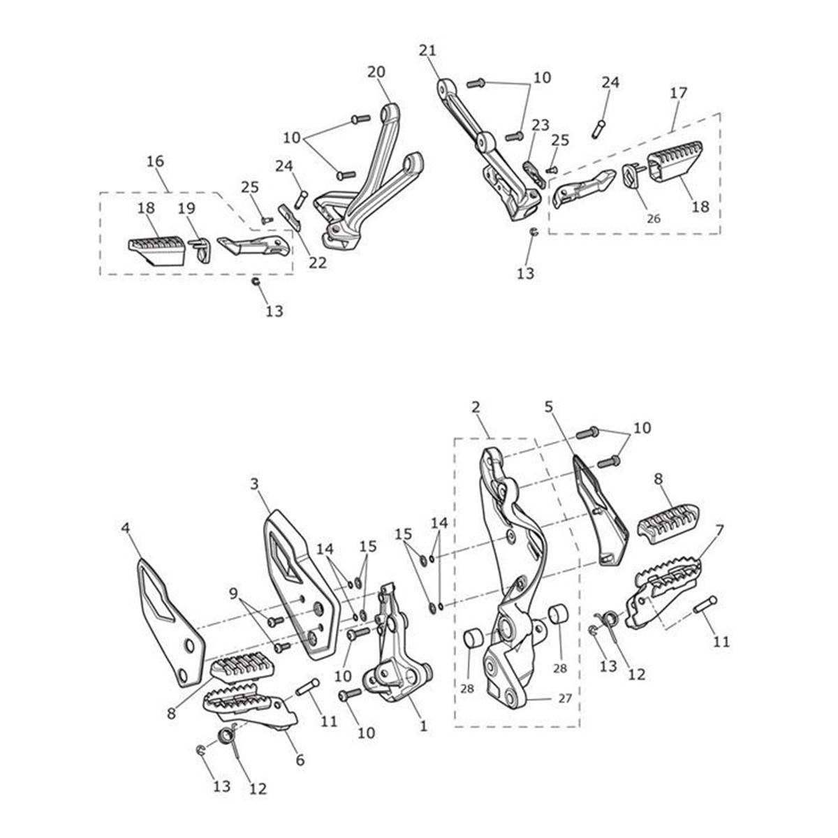 Bild von Footrest Hanger, Rear, RH