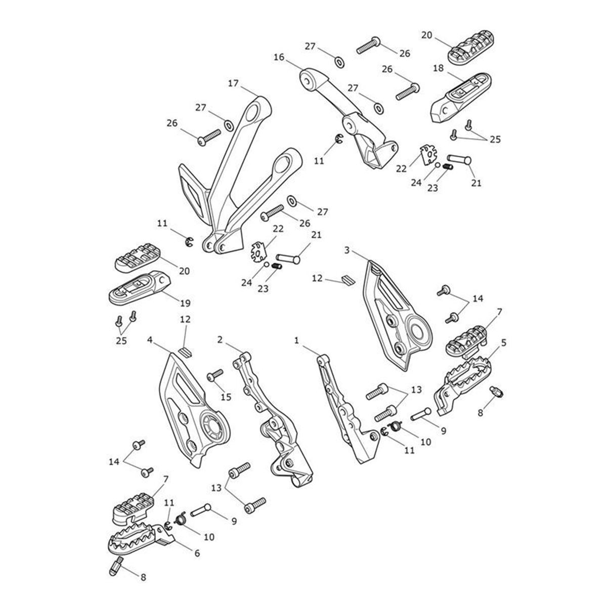 Bild von Footrest Rubber