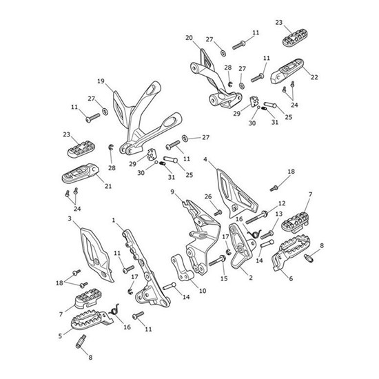 Bild von Footrest Rubber