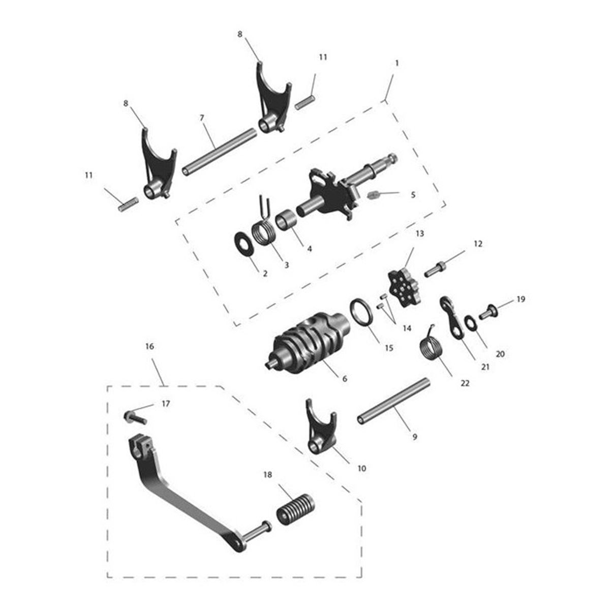 Bild von Fork Gear Shift Input