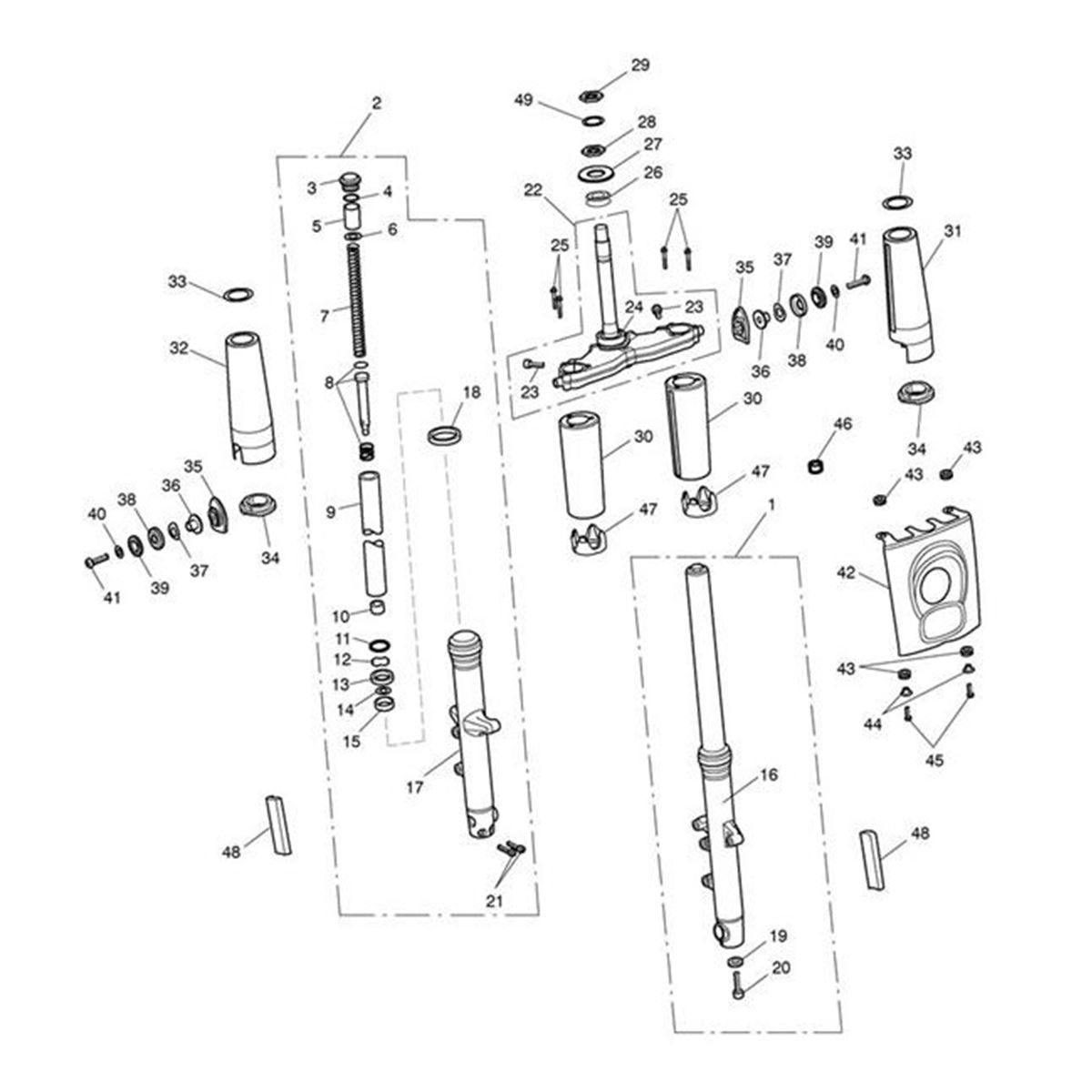 Picture of Fork Leg Assembly, LH