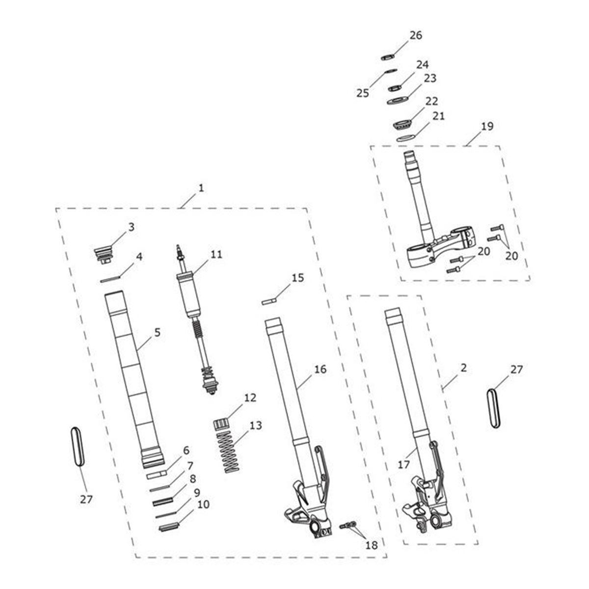Picture of Fork Leg Assembly, RH