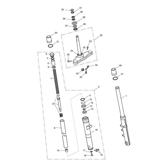 Bild von Fork Leg Assy, LH