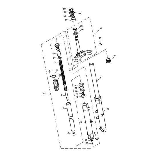 Bild von Fork Leg Assy, LH