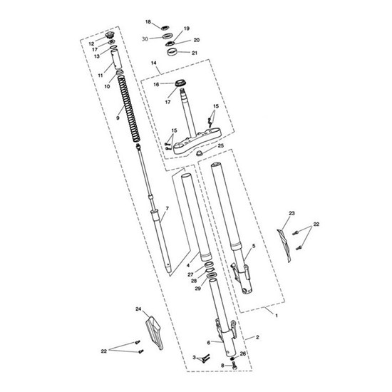 Bild von Fork Protector, LH, Black