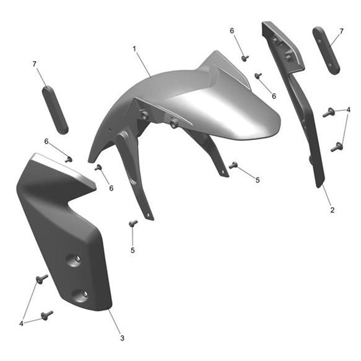 Bild von Fork Protector, RH, Sapphire Black