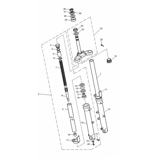 Picture of Fork leg Assy, LH