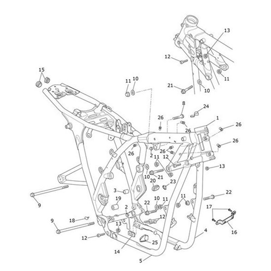 Bild von Frame Assy, Spares, ROW