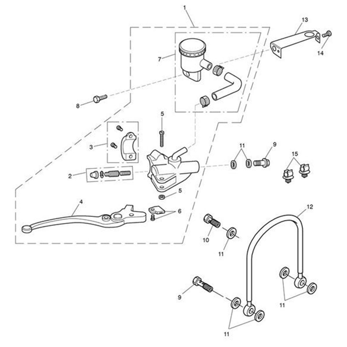 Bild von Front Brake Lever Assembly