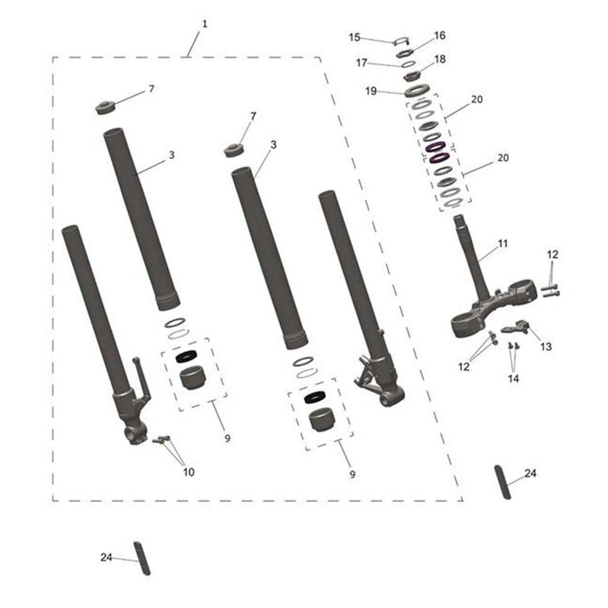 Bild von Front Fork Assembly