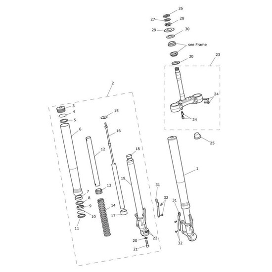 Bild von Front Fork Assy, LH