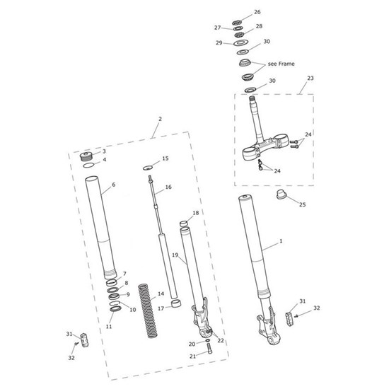 Bild von Front Fork Assy, RH