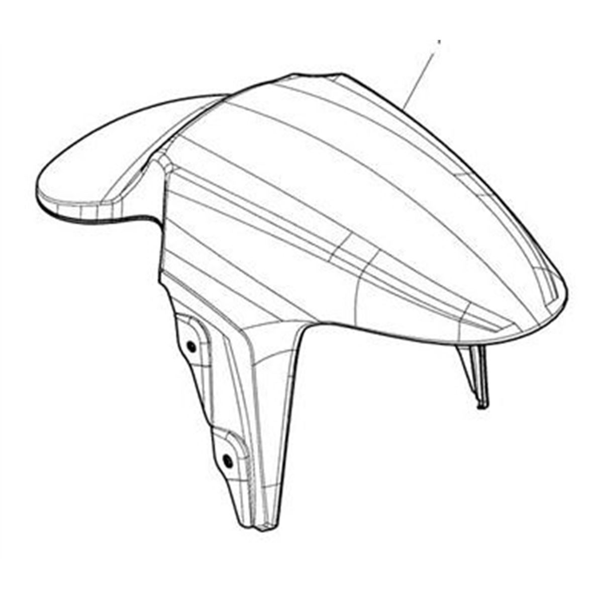 Picture of Front Mudguard, Carbon