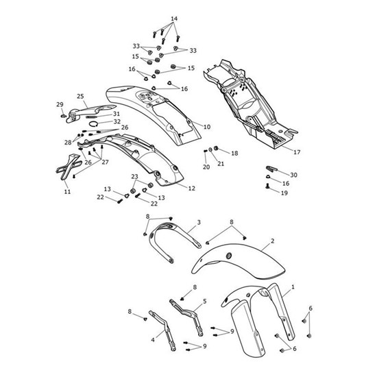 Bild von Front Mudguard, Phantom Black