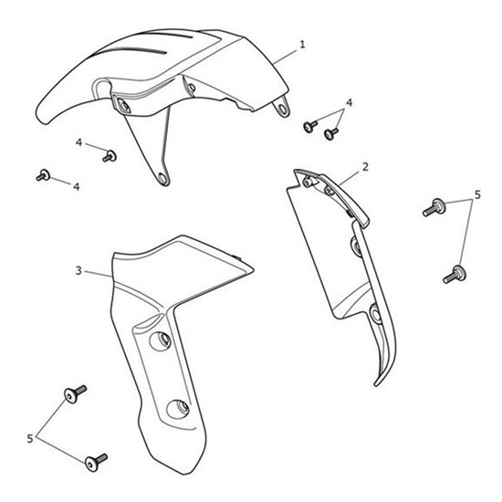 Bild von Front Mudguard, RH, Cosmic Yellow