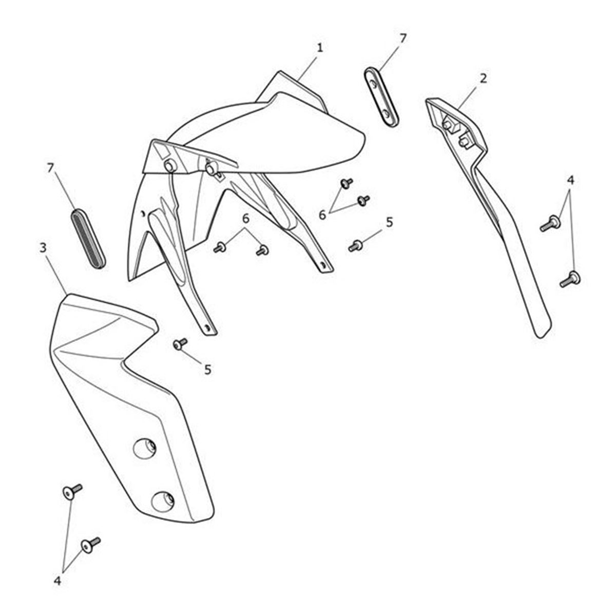 Bild von Front Mudguard Centre