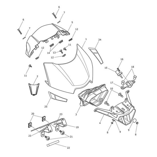 Bild von Front Number Plate Bracket