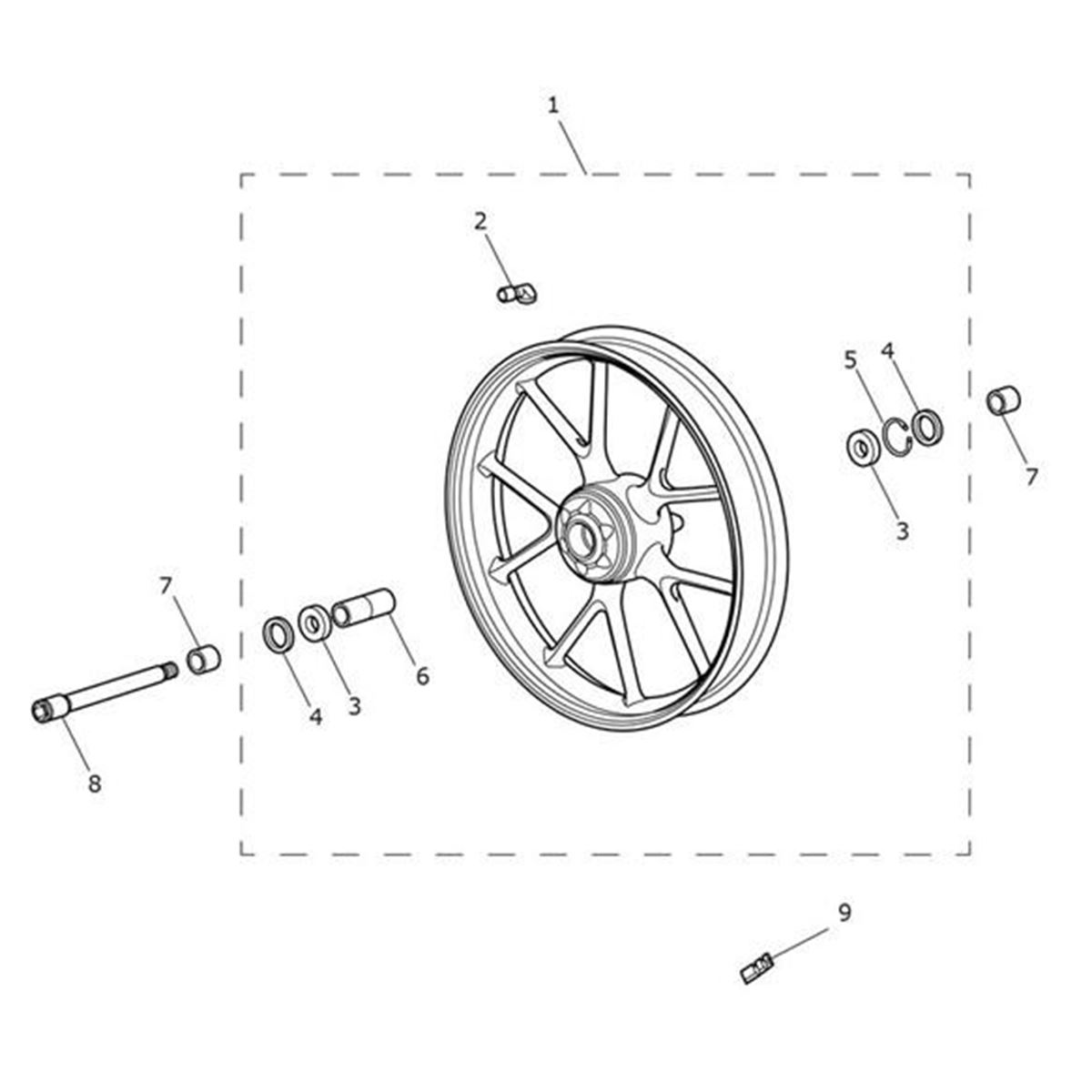 Picture of Front Wheel Assembly